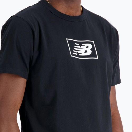 Vyriški marškinėliai New Balance Essentials Logo black