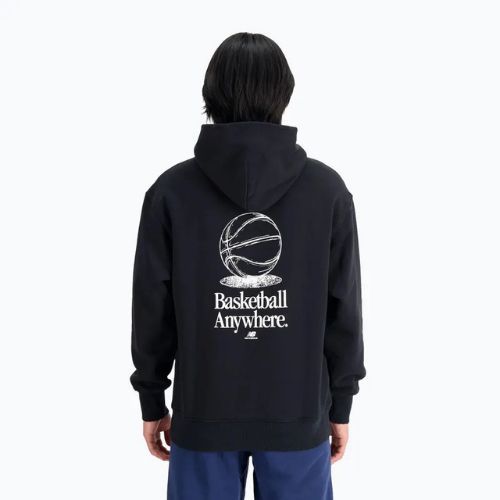 Vyriškas džemperis New Balance Hoops Fleece Hoodie black