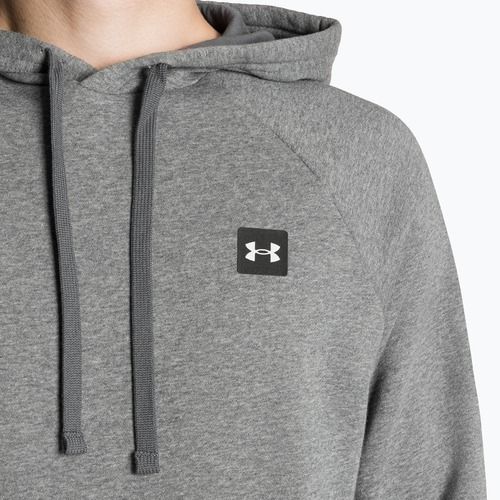 Vyriškas džemperis Under Armour Rival Hoodie pitch gray light heather/onyx white