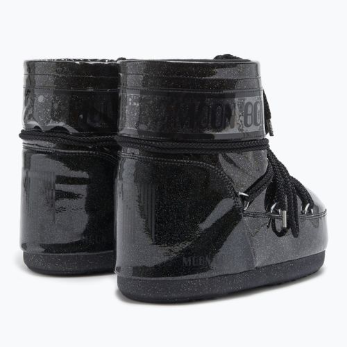 Moteriški sniego batai Moon Boot Icon Low Glitter black