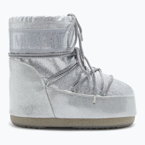 Moteriški sniego batai Moon Boot Icon Low Glitter silver