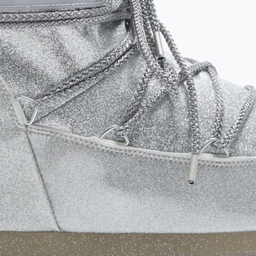 Moteriški sniego batai Moon Boot Icon Low Glitter silver
