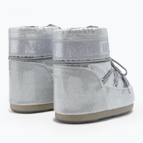 Moteriški sniego batai Moon Boot Icon Low Glitter silver