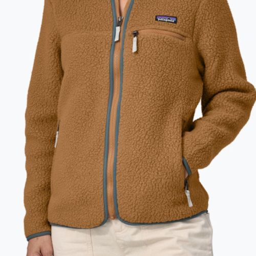 Moteriškas žygio džemperis Patagonia Retro Pile nest brown/nouveau green