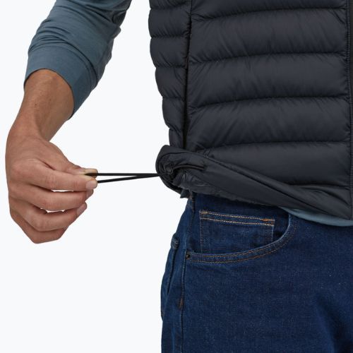 Vyriškas "Patagonia" pūkinis megztinis be rankovių juodas