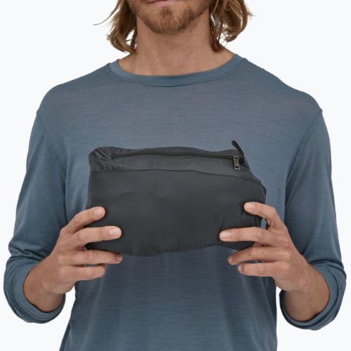 Vyriškas "Patagonia" pūkinis megztinis be rankovių juodas