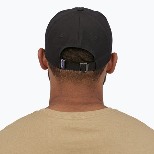 Kepuraitė su snapeliu Patagonia P-6 Logo Trucker black