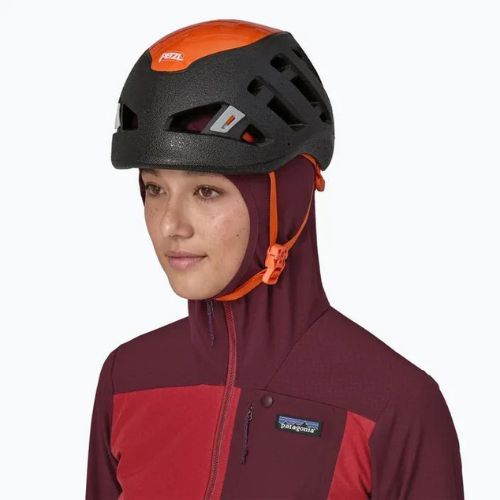 Moteriška softshell striukė Patagonia R1 CrossStrata Hoody touring red