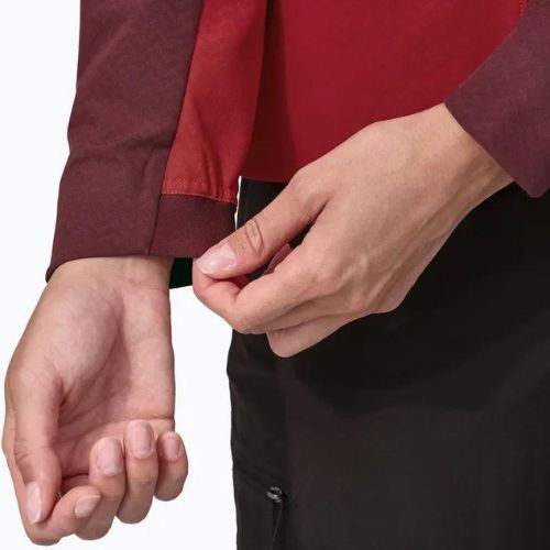 Moteriška softshell striukė Patagonia R1 CrossStrata Hoody touring red