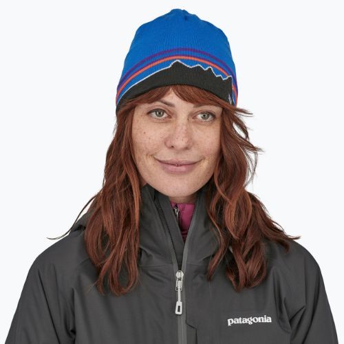 Žieminė kepurė Patagonia Beanie classic fitz roy/andes blue