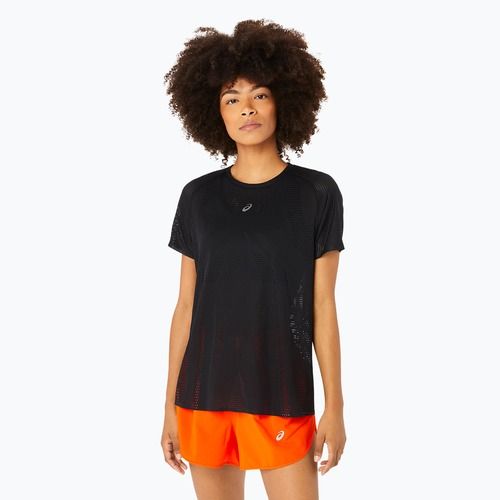 Moteriški bėgimo marškinėliai ASICS Metarun performance black