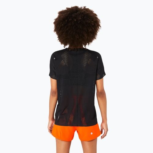 Moteriški bėgimo marškinėliai ASICS Metarun performance black