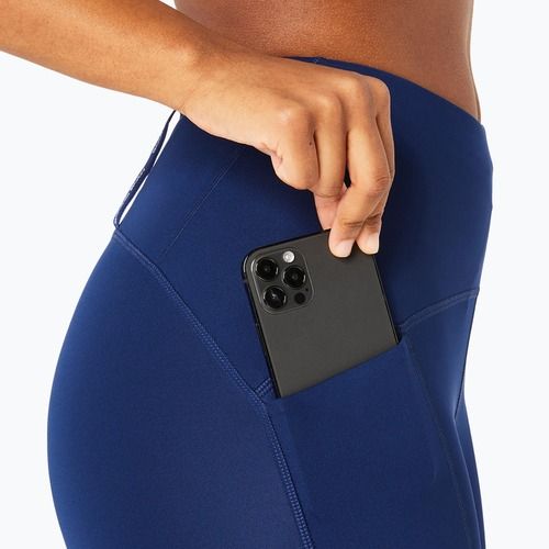 Moteriškos bėgimo tamprės ASICS High Waist Capri blue expanse