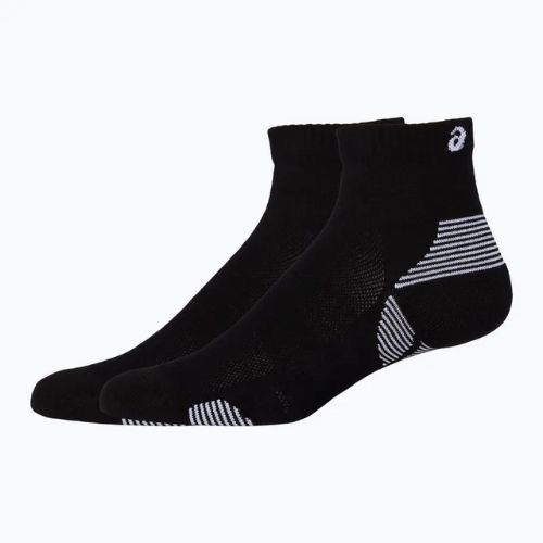 Bėgimo kojinės ASICS Cushion Run Quarter 2 poros performance black/performance black