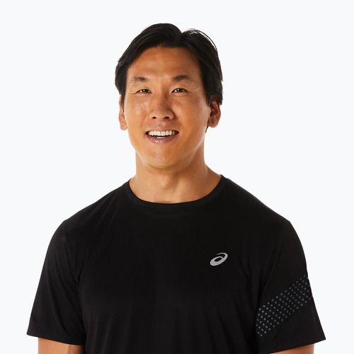Vyriški bėgimo marškinėliai ASICS Icon performance black/carrier grey