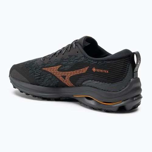 Vyriški bėgimo bateliai Mizuno Wave Rider GTX black/nasturtium/carrot curl