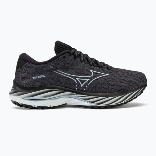 Moteriški bėgimo bateliai Mizuno Wave Rider 27 Width ebony/snowcrest/black