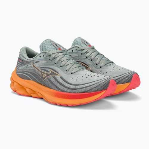 Moteriški bėgimo bateliai Mizuno Wave Skyrise 5 abyss/dubarry/carrot curl