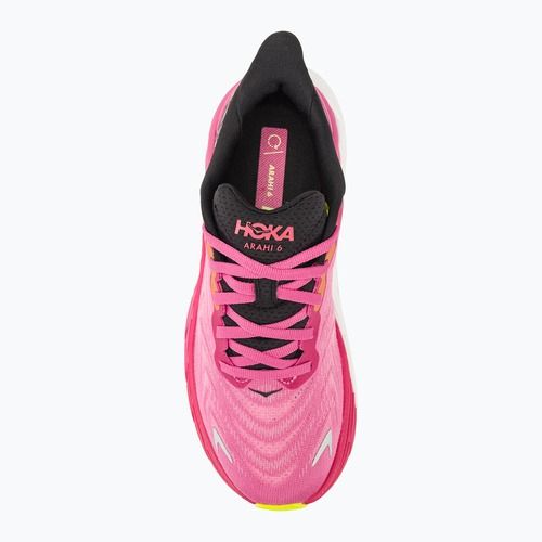 Moteriški bėgimo bateliai HOKA Arahi 6 strawberry/black