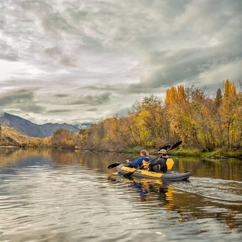 Pripučiama baidarė 2 asmenims Advanced Elements Island Voyager yellow/grey