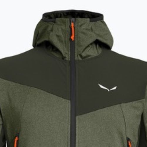 Vyriškas žygio džemperis Salewa Agner Hybrid PL/DST FZ dark olive melange