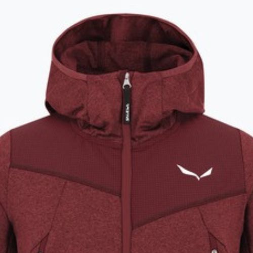 Vaikiškas žygio džemperis Salewa Agner Melange PL FZ Hoody syrah