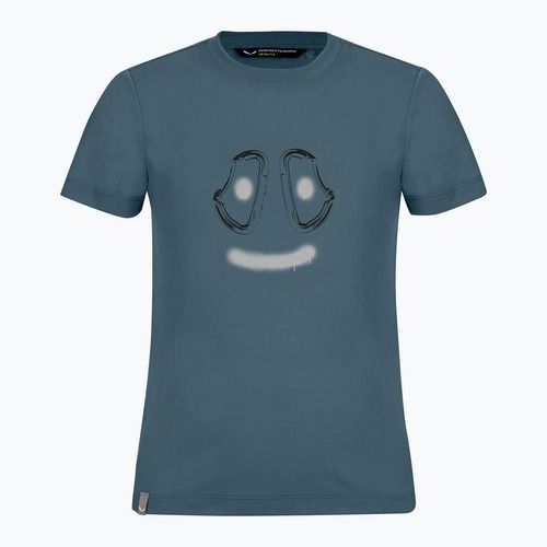 Vaikiški žygių marškinėliai Salewa Graphic Dry java blue