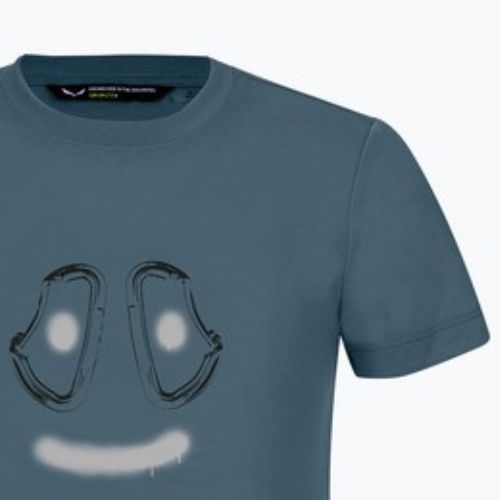 Vaikiški žygių marškinėliai Salewa Graphic Dry java blue