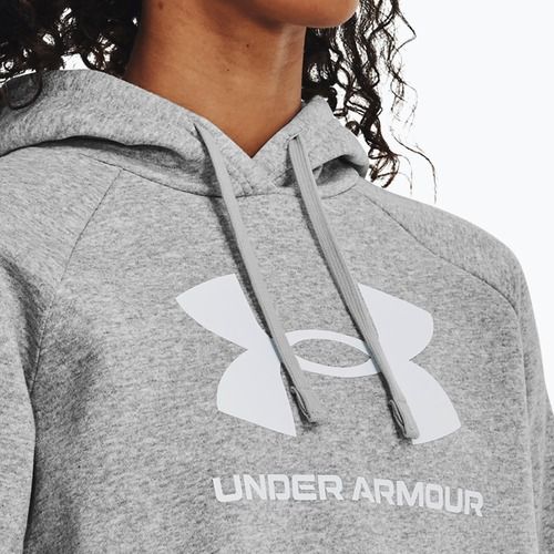 Under Armour moteriškas džemperis Rival Fleece Big Logo Hoody mod gray light heather/white