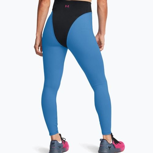 Moteriškos treniruočių tamprės Under Armour Project Rock LG Grind Ankle Leg black/viral blue/astro pink