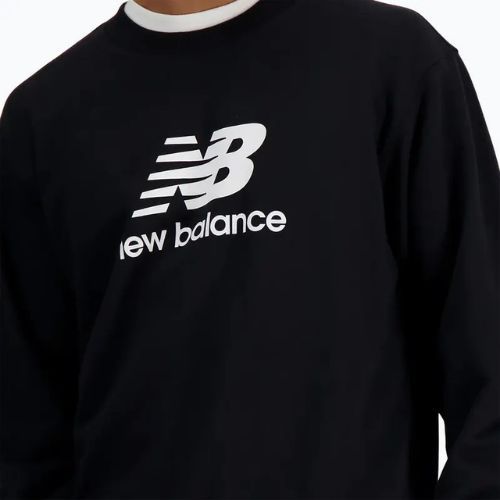 Vyriškas džemperis New Balance Stacked Logo French Terry Crew black