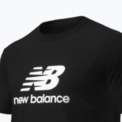 Vyriški marškinėliai New Balance Stacked Logo black