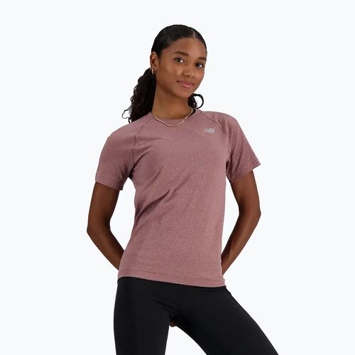 Moteriški marškinėliai New Balance Seamless licorice heather