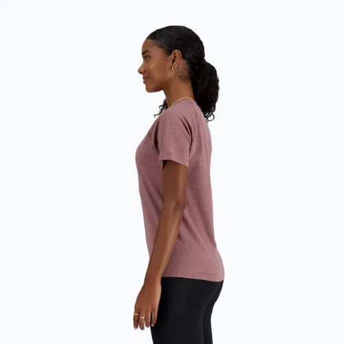 Moteriški marškinėliai New Balance Seamless licorice heather