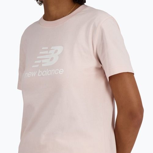 Moteriški marškinėliai New Balance Jersey Stacked Logo T-Shirt quartzpi