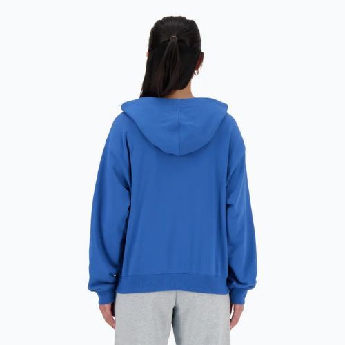 Moteriškas džemperis New Balance French Terry Stacked Logo Hoodie blueagat