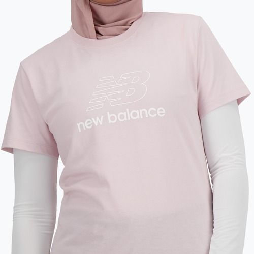 Moteriški marškinėliai New Balance Script Tee stonepin