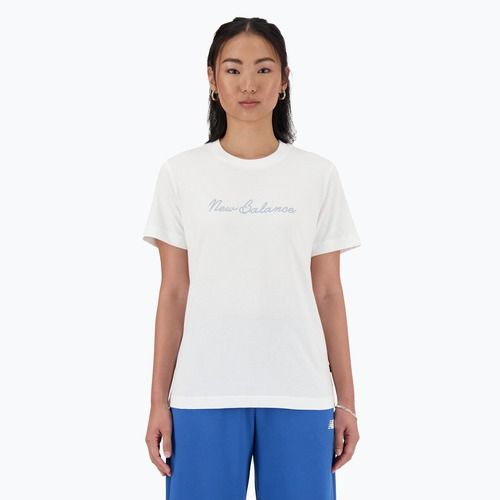 Moteriški marškinėliai New Balance Script Tee white