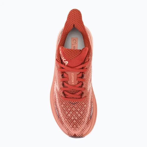 Moteriški bėgimo bateliai HOKA Clifton 9 rust/earthenware