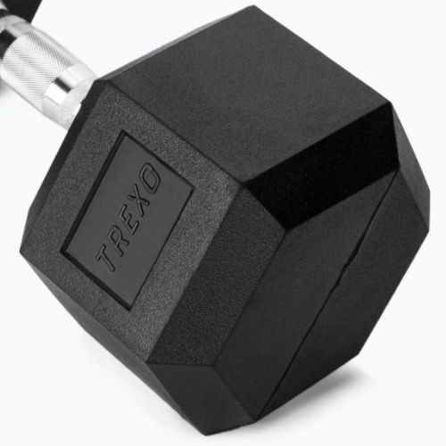 XTREXO Hex 22,5 kg gumuoti hanteliai