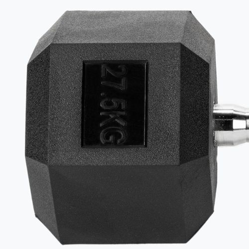 XTREXO Hex 27,5 kg gumuoti hanteliai