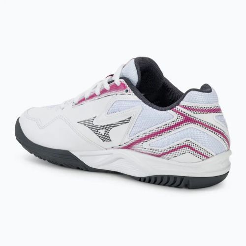 Moteriški teniso bateliai Mizuno Break Shot 4 AC white / pink tetra / turbulence