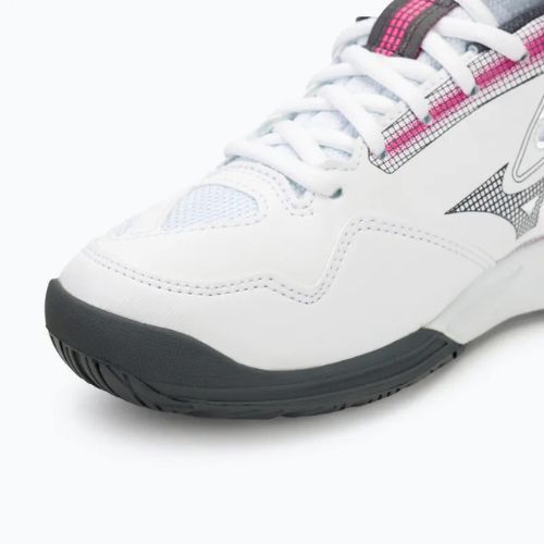 Moteriški teniso bateliai Mizuno Break Shot 4 AC white / pink tetra / turbulence