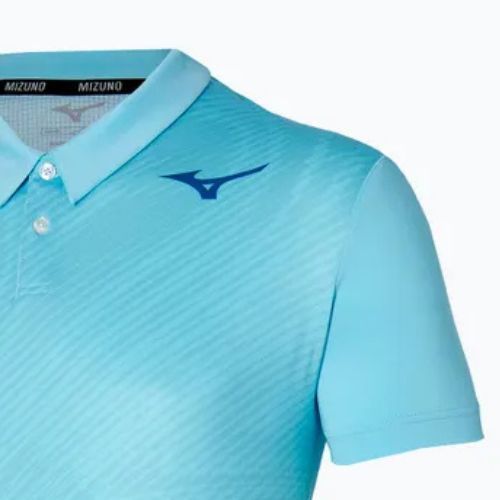 Vyriški teniso polo marškinėliai Mizuno Charge Shadow Polo blue glow