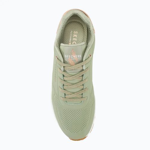 Moteriški batai SKECHERS Uno Shimmer Away sage/rose gold/mesh