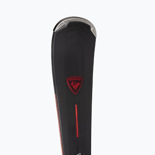 Moteriškos kalnų slidės Rossignol Nova 14 K + apkaustai NX12 matte black/metallic black