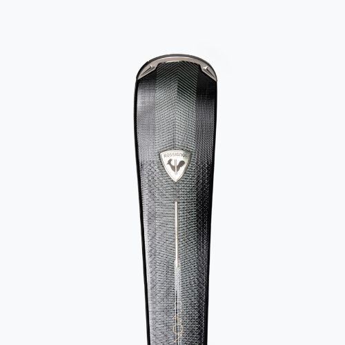 Moteriškos kalnė slidės Rossignol Nova 10 + apkaustai XP11 black/metallic green