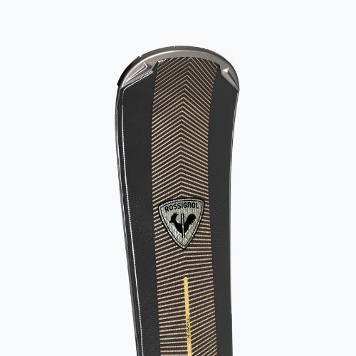 Moteriškos kalnų slidės Rossignol Nova 8 + apkaustai XP11 dark grey/gold