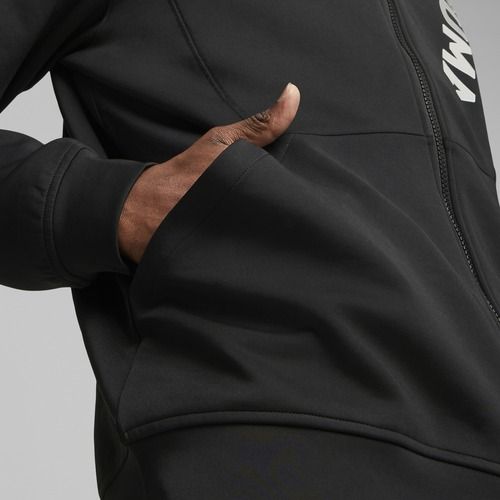 Vyriškas treniruočių džemperis PUMA Fit Double Knit FZ Hoodie puma black