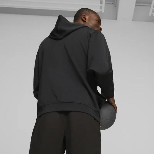 Vyriškas treniruočių džemperis PUMA Fit Double Knit FZ Hoodie puma black